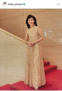 南果歩、艶やかピンクの着物姿で...変わらぬ美貌ダダ漏れ　「お似合いですね」「美しいー」