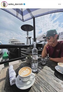 ダルビッシュ有＆山本聖子、顔寄せ合って...ラブラブムード全開な夫婦2ショット　バレンタインデーに