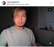 ジャガー横田の19歳長男、「イケメンですね」長髪＆無精髭でワイルドに　「プロレスラーみたい」目ヂカラも強め