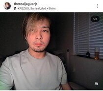 ジャガー横田の19歳長男、「イケメンですね」長髪＆無精髭でワイルドに　「プロレスラーみたい」目ヂカラも強め