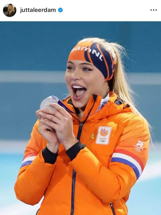 ユタ・レールダム選手のインスタグラム(@juttaleerdam)より