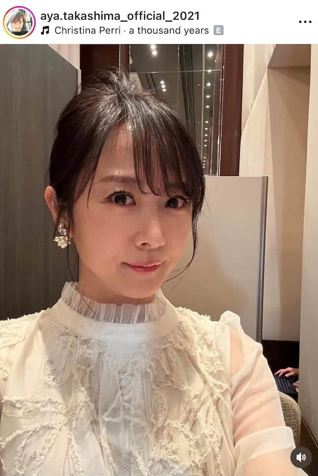 高島彩さんのインスタグラム（＠aya.takashima_official_2021）より