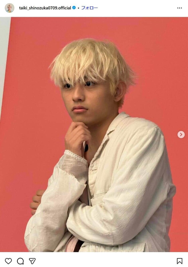 篠塚大輝さんのインスタグラム(taiki_shinozuka0709.official)より