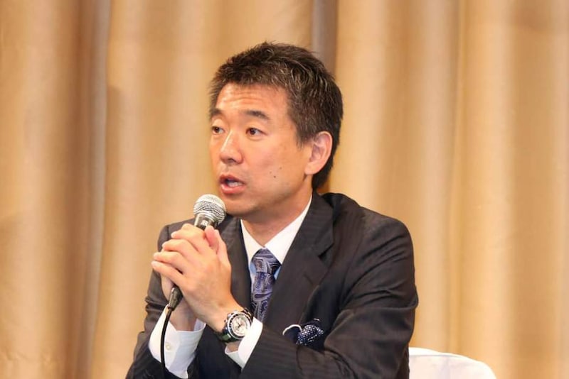 橋下徹氏(2015年5月撮影)。泉健太氏に異論を唱えた