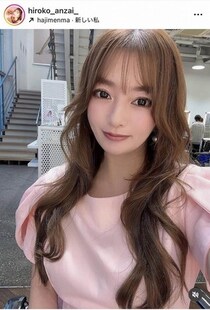 安西ひろこ、フリルデザイン超ミニ丈ワンピで美貌ダダ漏れショット　「ものすごく足が長く撮れた奇跡の1枚」