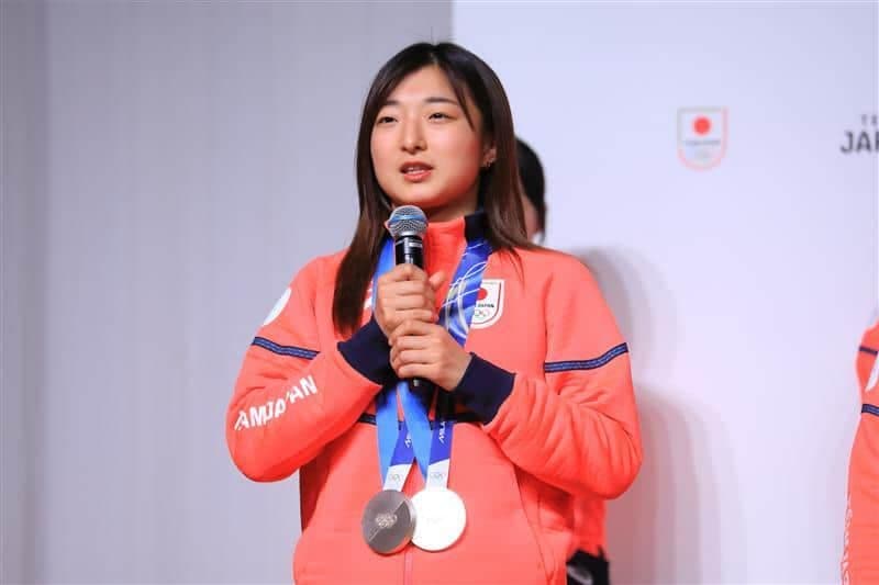 坂本花織選手(帰国時の記者会見で)