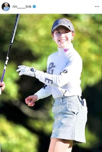 女子ゴルフの吉田鈴、22歳の誕生日を報告...「ほっぺハート」でかわいすぎっ　「幸せな気持ちになる笑顔」