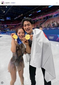 りくりゅう・三浦璃来、木原龍一とともに拠点・カナダへ「帰ります！」　報告に反響「感動をありがとう！！」