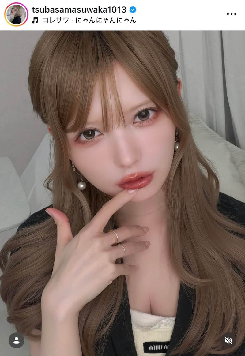 益若つばささんのインスタグラム(@tsubasamasuwaka1013)より