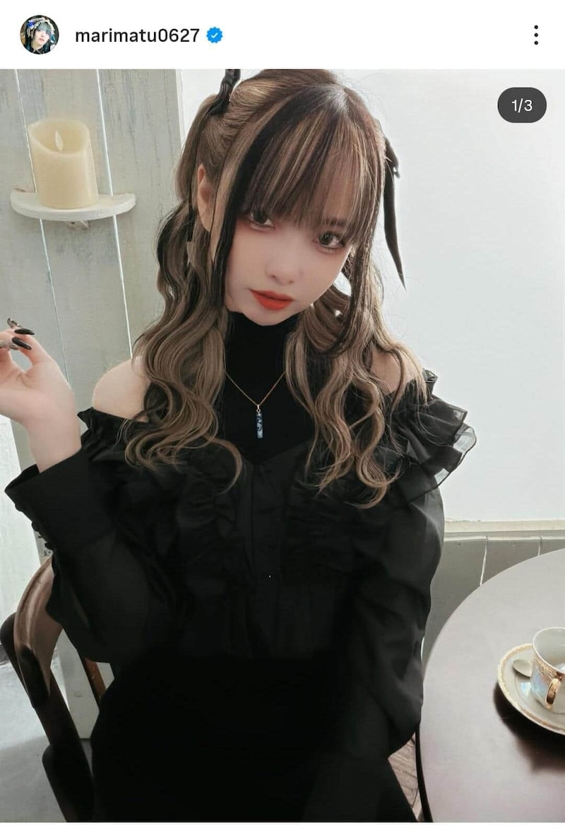 まりえさんのインスタグラム（＠marimatu0627）より