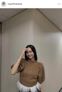 白河れい、金髪ボブの「未だに慣れない」雰囲気激変ショット　「似合ってる」「凄く可愛い～」　父は元横綱・貴乃花