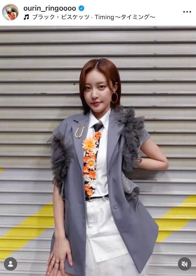 王林さんのインスタグラム(@ourin_ringoooo)より