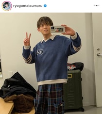 松丸亮吾、細マッチョな上半身に仕上がる　自撮りショットに反響「かっこよすぎ」「見た目とのギャップえぐ」