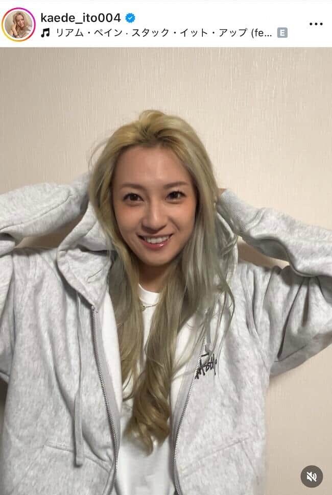 伊東楓さんのインスタグラム（＠kaede_ito004）より