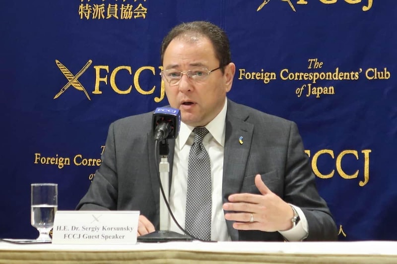 ウクライナのセルギー・コルスンスキー前駐日大使（2024年11月撮影）
