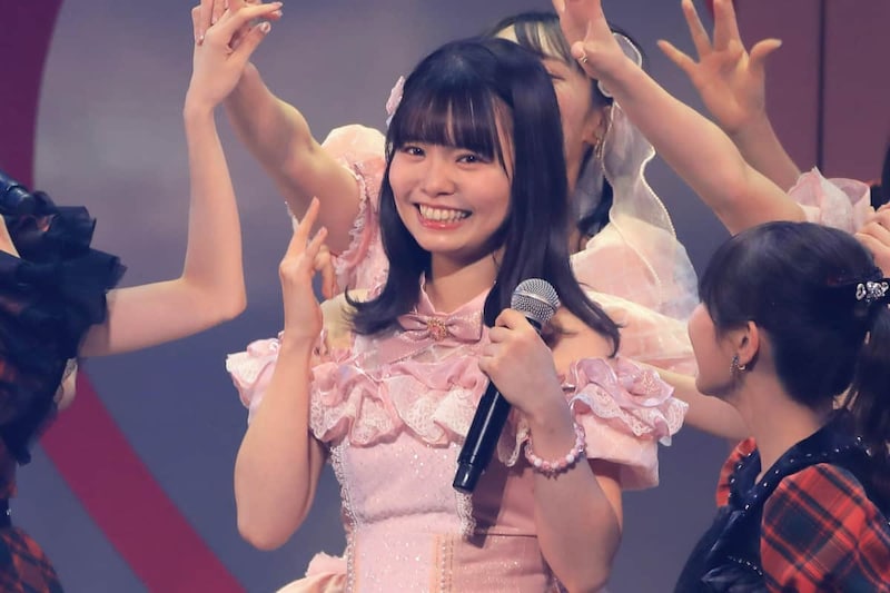 HKT48の渕上舞さん。2026年2月のコンサートにサプライズ出演し、活動復帰を発表した