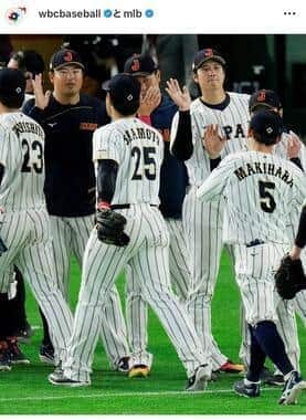 WBC日本代表（WBCインスタグラムより）