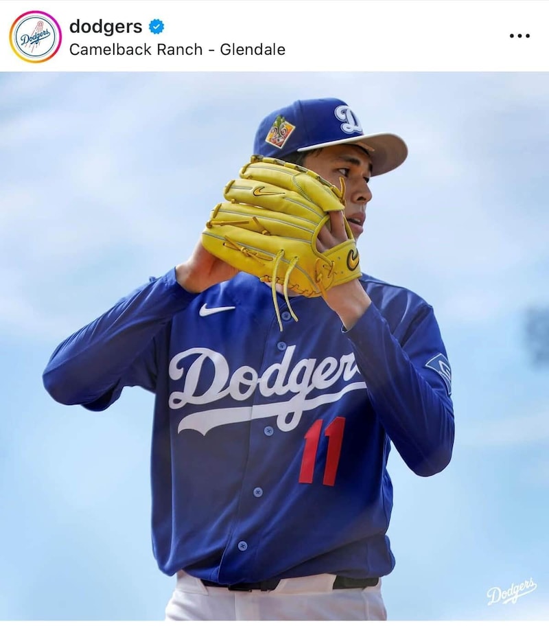 佐々木朗希投手（球団インスタグラムより）