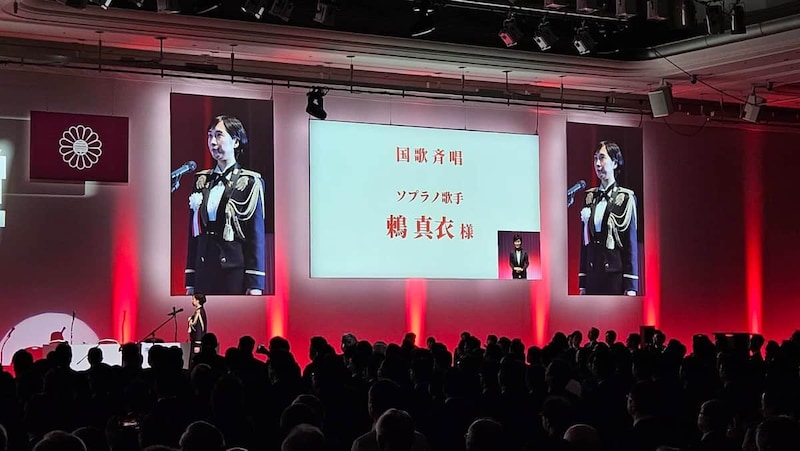 現役自衛隊員の自民党大会登場が波紋を広げている（写真は自民党のXから）