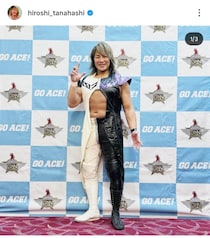 「新日本プロレス」棚橋弘至社長、胸、肩が分厚く激変　「現役よりもでっかい」「かわいらしくて好き」