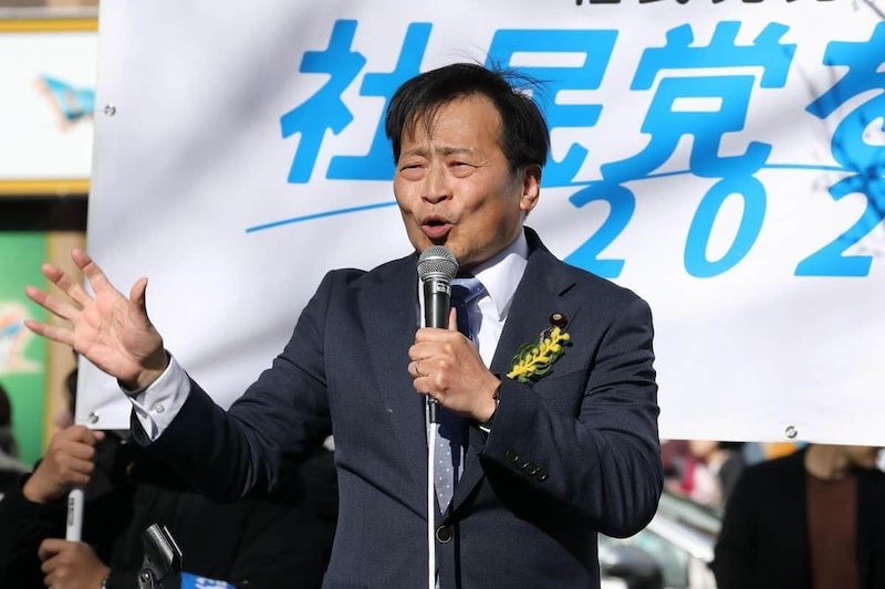 ラサール石井参院議員。社民党の党首選に出馬した