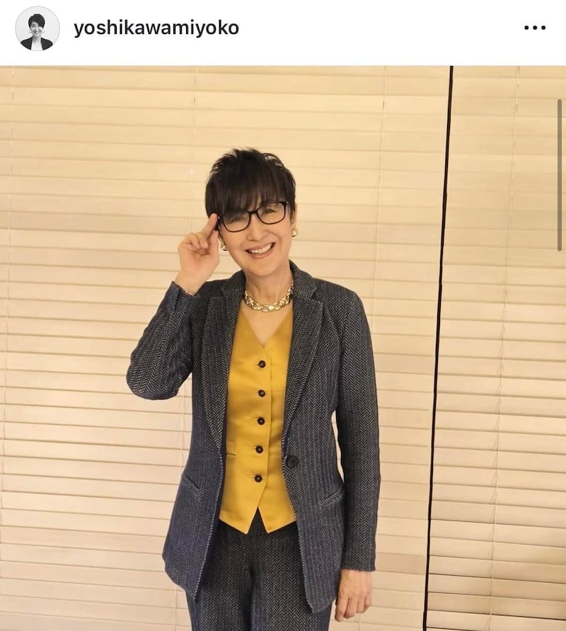 吉川美代子さんのインスタグラム（＠yoshikawamiyoko）より