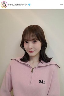 本田紗来、雰囲気変わってスーツ姿で大人っぽく...大学の入学式へ　「めっちゃかわいい」「爽やか」笑顔で魅了