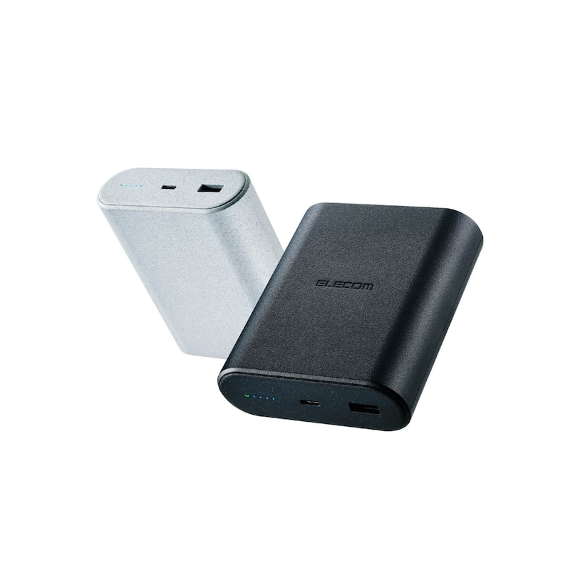 エレコムは「ナトリウムイオン電池」を使用した世界初のモバイルバッテリーを25年3月に発売していた（写真は発売時のプレスリリースから）