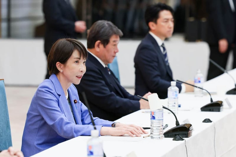 有識者会議に出席する高市早苗首相。Xには厳しい声が相次いだ（写真は高市早苗首相のXから）