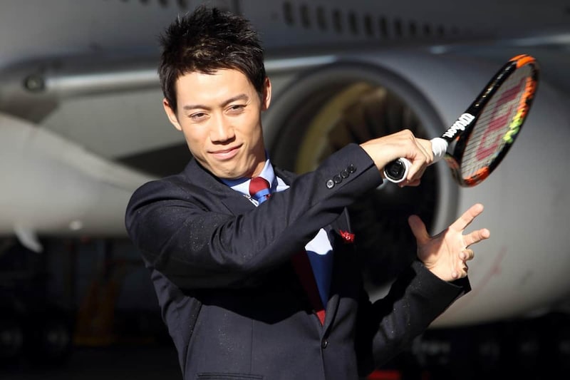 錦織圭選手（2015年11月撮影）