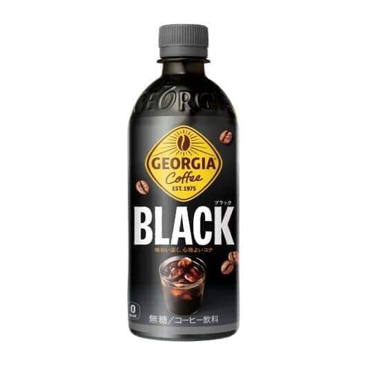リニューアルでコーヒー飲料に変わった「ジョージア ブラック 500ml PET」（公式サイトより）