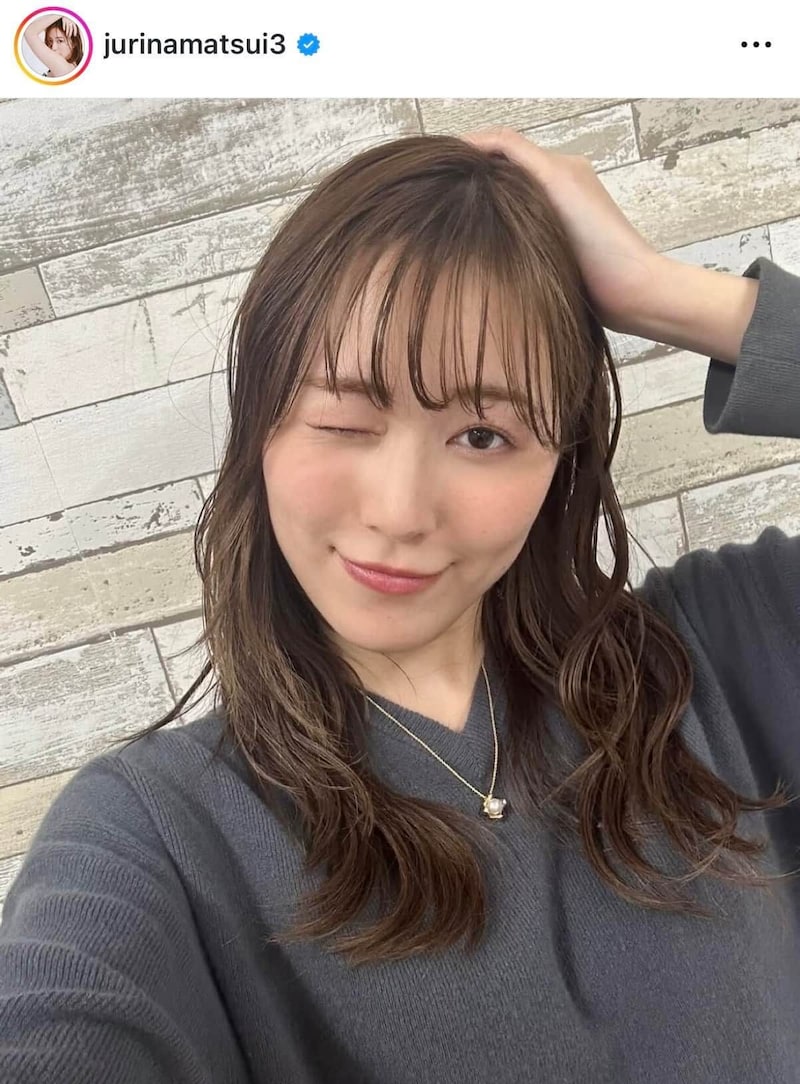 松井珠理奈さんのインスタグラム(@jurinamatsui3)より