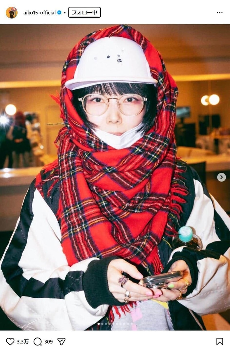 aikoさんのインスタグラム(@aiko15_official)より