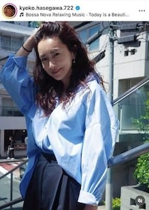 長谷川京子、ショーパンコーデで変わらぬ美貌にドキっ　「美しい」「綺麗すぎるー」「射抜かれました」