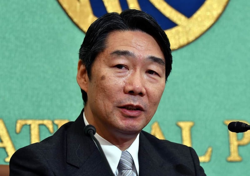 記者会見する前川喜平氏（写真：Natsuki Sakai/アフロ）