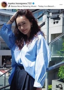 長谷川京子、肩出しオフショルのコーデで...「久しぶりにオシャレして」色気ダダ漏れ　「スタイル抜群」「艶やか」