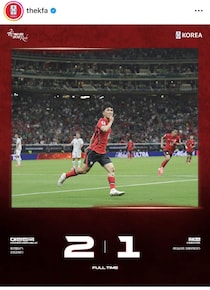 【サッカーW杯】韓国がチェコに逆転勝利、「32強進出」確率92.75%...英データサイト分析に地元メディア熱狂