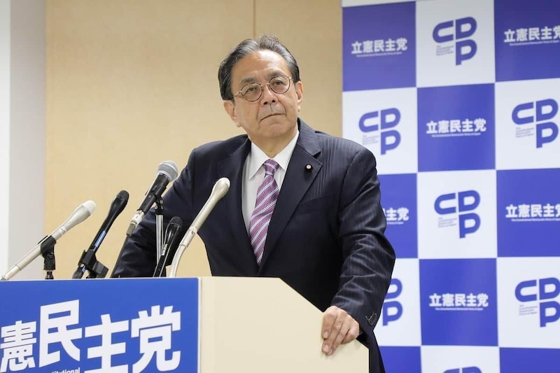 立憲民主党の水岡俊一代表(2026年3月撮影)