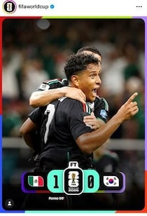 【サッカーW杯】地元メキシコに「寛大」判定？　0－1敗退で韓国メディア不満爆発、「イ・ガンインへの顔面打撃も無視」