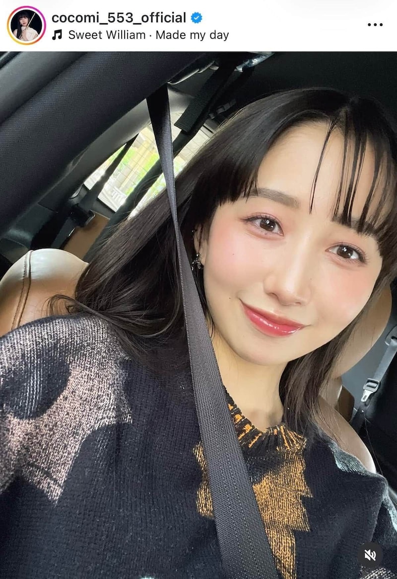 Cocomiさんのインスタグラム（＠cocomi_553_official）より