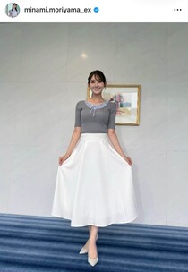 テレ朝・森山みなみアナ、色気ダダ漏れ黒キャミ姿でミラノ旅　「大人かわいい」「最上級に可愛いすぎ」「女神だ」