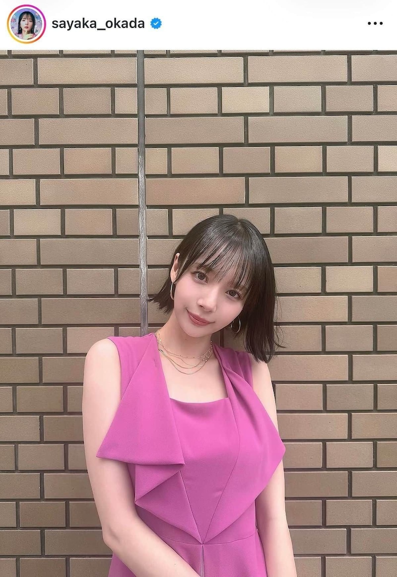 岡田紗佳さんのインスタグラム（＠sayaka_okada）より
