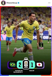 【W杯】ブラジル代表FW、逆転勝ちで塩谷健人を「挑発」...ファン紛糾「自分の格を理解したほうが」「王者のプライド」