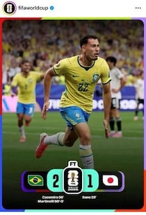 【W杯】ブラジル代表FW、逆転勝ちで塩谷健人を「挑発」...ファン紛糾「自分の格を理解したほうが」「王者のプライド」