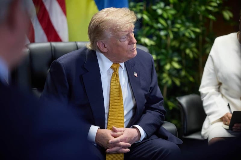 「日本・イスラム共和国」発言はウクライナのゼレンスキー大統領との会談中に出た（写真はゼレンスキー大統領のXから）
