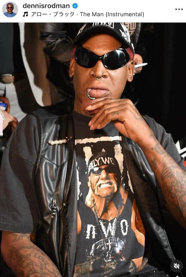 デニス・ロッドマン氏のインスタグラム(@dennisrodman)より