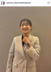 引退会見で結婚発表のフィギュア坂本花織、笑顔ダダ漏れ近影が超キュート　左手薬指には指輪がキラリ