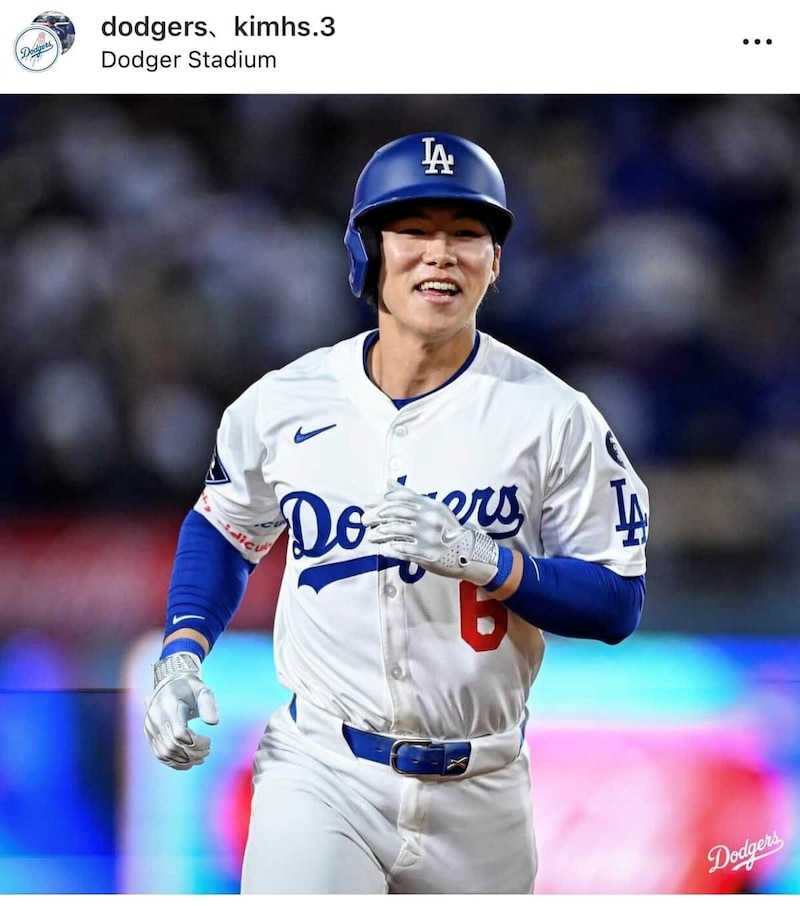 キム・ヘソン内野手（球団インスタグラムより）