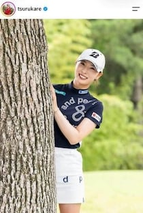 女子ゴルフの鶴岡果恋、オリックスのイケメン夫から貴重プレゼントに喜び　「感動をありがとう！！」