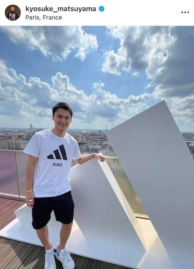 松山恭助選手のインスタグラム（＠kyosuke_matsuyama）より